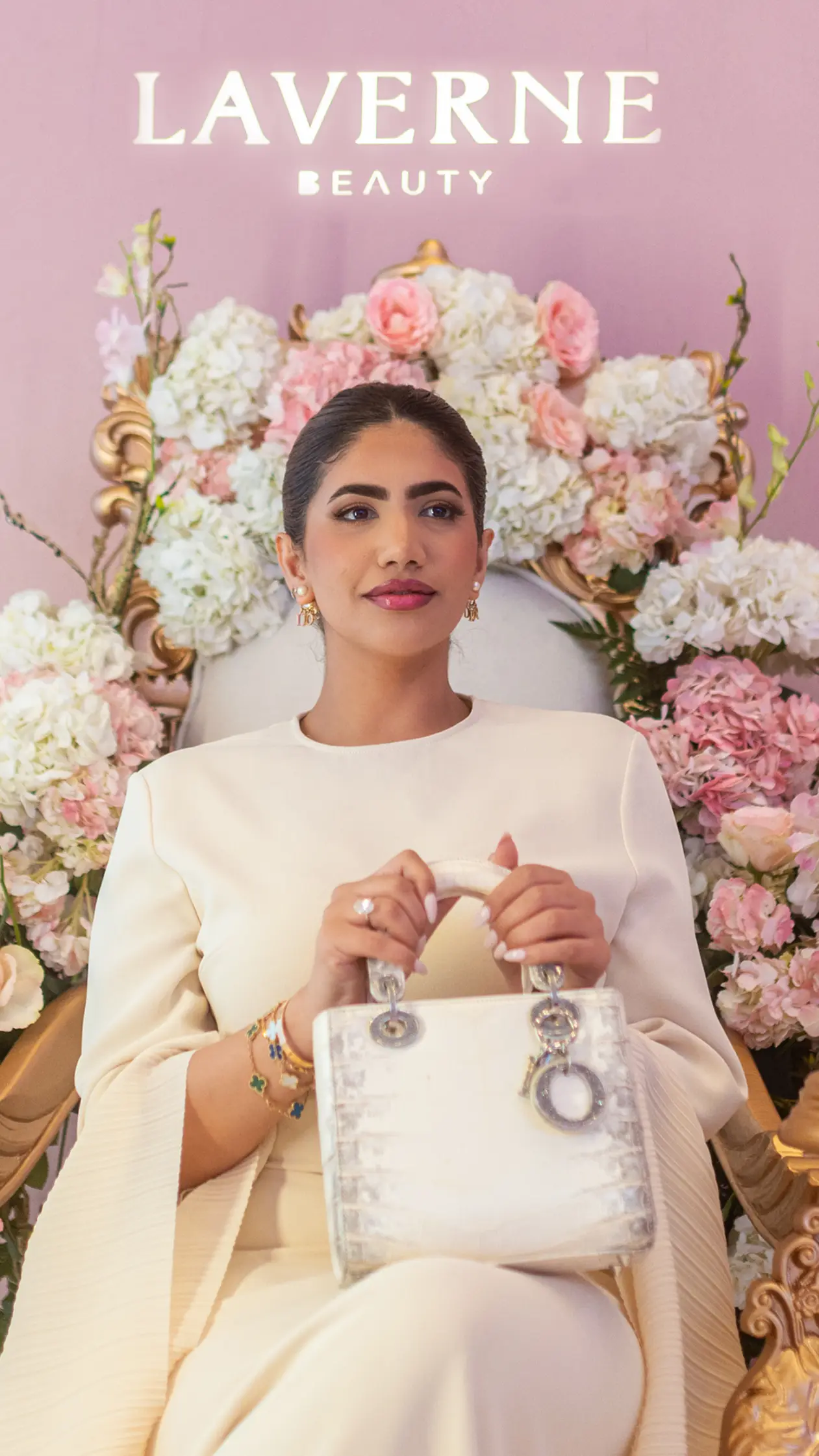 Influencer collaborating with White & Black in Dubai