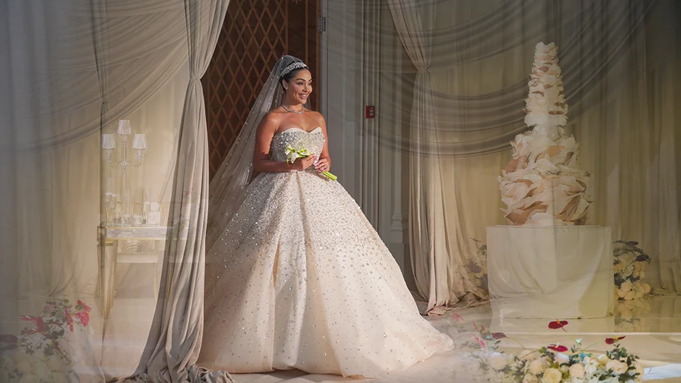 Luxury wedding staged by White & Black in Dubai