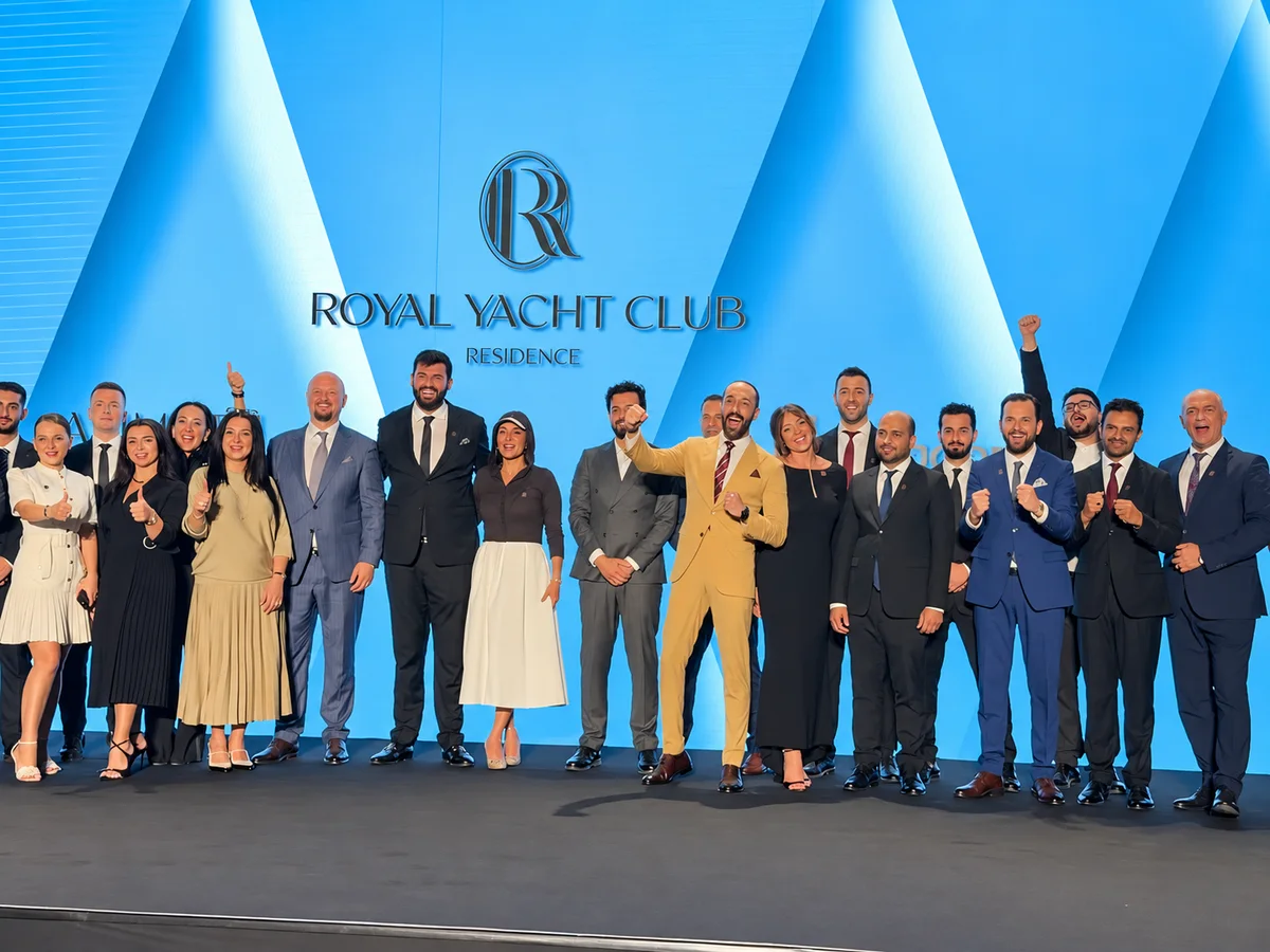 Royal Yacht Club Residence launch event on stage by White & Black